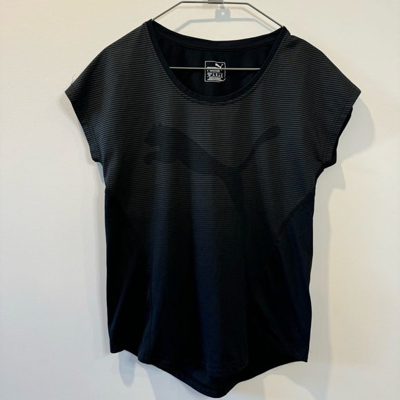 Puma Dolman Sleeve T-Shirt Top / Black / Small - Picture 2 of 7